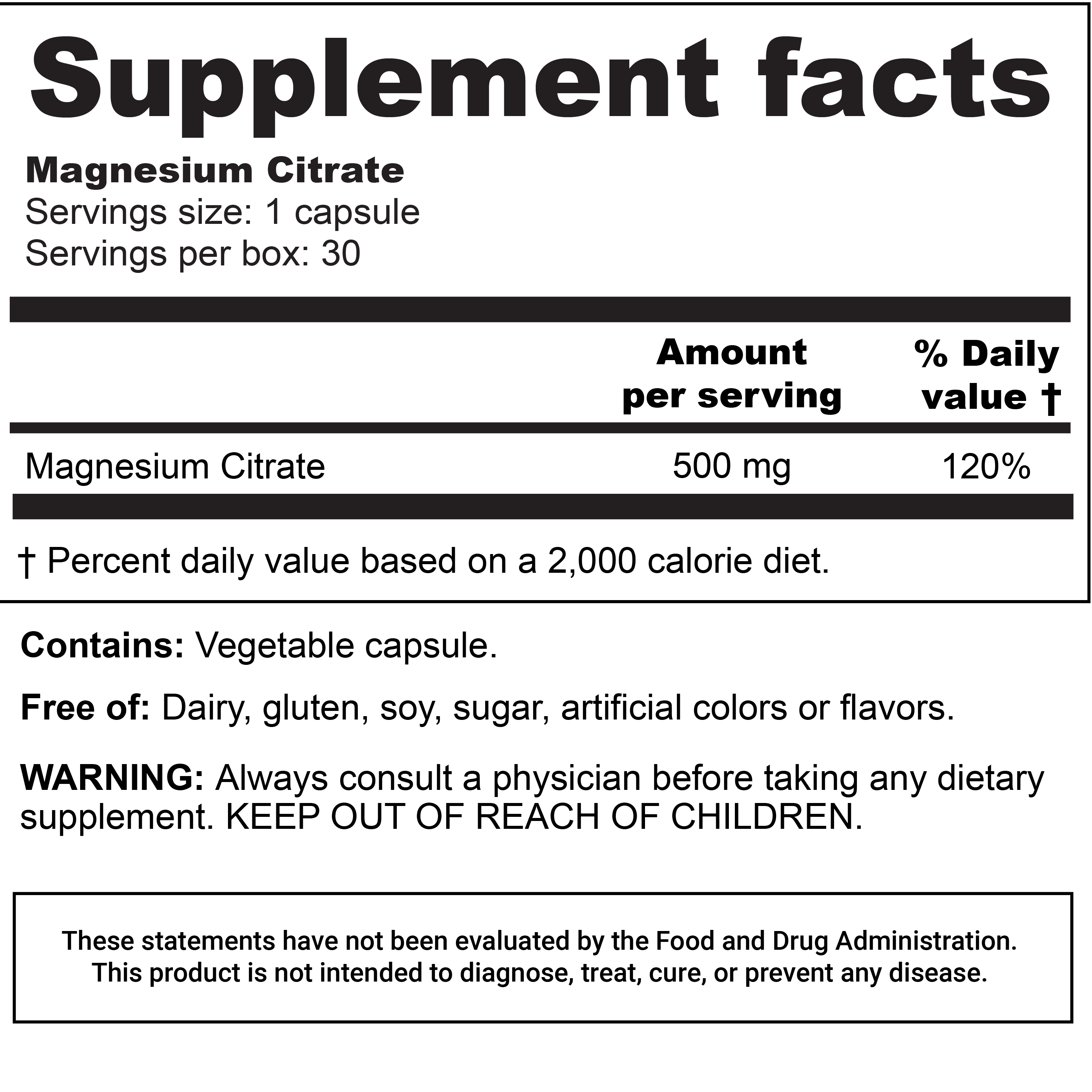 Magnesium Citrate